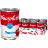 Campbell's lata al frente mostrando etiqueta y beneficio de personalización