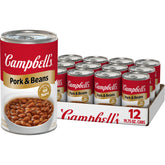 Campbell's lata frontal 19.75 oz mostrando la marca y conveniencia