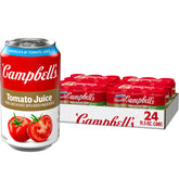 Campbell's lata frente mostrando el envase y portabilidad
