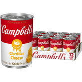 Campbell's lata frontal mostrando diseño y beneficio de conveniencia