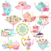 CANDY CHEF pack frontal con 36 toppers, decoración lista para fiesta