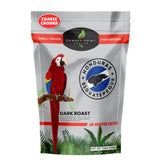 Canopy Point Coffee bolsa y taza al frente mostrando empaque y conveniencia