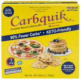 Carbquik frente de la caja mostrando tamaño 3 lb y ventajas nutricionales