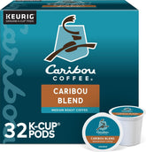 Caribou Coffee paquete frontal mostrando diseño y facilidad