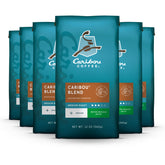 Caribou Coffee frente del paquete mostrando diseño y conveniencia