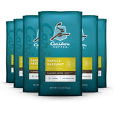 Caribou Coffee frente del paquete mostrando diseño y marca, facilita identificación