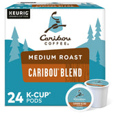 Caribou Coffee frente del paquete mostrando la marca y frescura