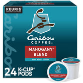 Caribou Coffee frente del empaque mostrando 24 cápsulas y beneficios