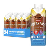 Carnation Breakfast Essentials vista frontal del envase mostrando presentación lista para beber y conveniencia
