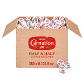 Carnation frente del envase mostrando el diseño y fácil identificación de marca