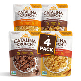 Catalina Crunch frente del empaque mostrando variedad y beneficios nutricionales