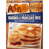 CB Old Country Store paquete frontal mostrando la marca y la mezcla buttermilk para desayuno