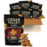 Cedar Valley paquete frontal mostrando etiqueta y beneficio sin preservantes
