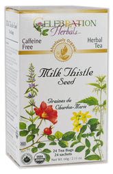 Celebration Herbals frente del envase mostrando 24 bolsitas y facilidad de almacenamiento