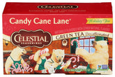 Celestial Seasonings caja frontal con diseño festivo y aroma navideño