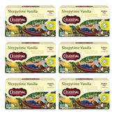 Celestial Seasonings caja frontal mostrando diseño y beneficios