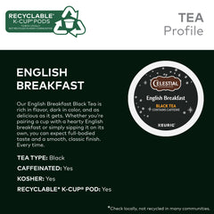 Celestial Seasonings cápsula en mano mostrando tamaño práctico y transporte fácil