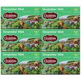 Celestial Seasonings frente de caja mostrando diseño y cantidad