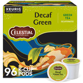 Celestial Seasonings frente de la caja mostrando 96 cápsulas y conveniencia