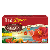 Celestial Seasonings frente del empaque mostrando caja y cantidad