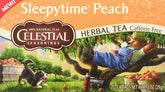 Celestial Seasonings frente del empaque mostrando diseño y pack doble, conveniencia