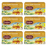 Celestial Seasonings frente del empaque mostrando cajas y beneficio conveniencia