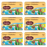 Celestial Seasonings frente del empaque mostrando 16 bolsitas y diseño reciclado