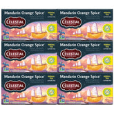 Celestial Seasonings frente del empaque mostrando paquete múltiple y beneficios