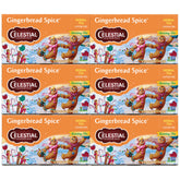 Celestial Seasonings caja frontal mostrando el diseño y cantidad, atractiva y informativa
