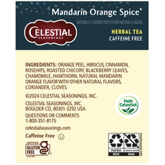 Celestial Seasonings taza infusionada resaltando color y aroma reconfortante