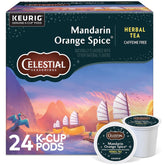 Celestial Seasonings empaque frontal mostrando la mezcla y beneficio aroma cítrico