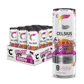 CELSIUS lata Galaxy Vibe vista frontal con diseño galáctico y atractivo