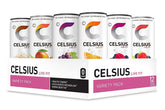 CELSIUS envase frontal mostrando variedad y energía inmediata
