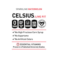 CELSIUS lata al lado de una mano para comparar tamaño práctico