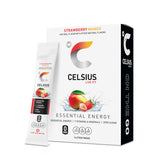 CELSIUS frontal del paquete mostrando 14 sobres y marca para conveniencia