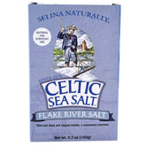 Celtic Sea Salt envase frontal mostrando marca y presentación ecológica