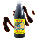 Cento botella frente mostrando diseño y beneficio de acabado gourmet