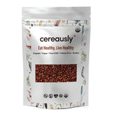 Cereausly empaque frontal de quinoa roja mostrando sello orgánico y kosher
