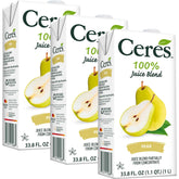 Ceres pack tres botellas mostrando la presentación clara y natural