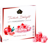 Çerez Pazarı caja frontal del lokum mostrando presentación gourmet