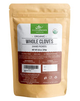 Ceylon Flavors paquete frontal 250 g de clavos enteros orgánicos, conservación óptima