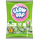 Charms Blow Pop frontal mostrando bolsa y beneficio de sabor intenso