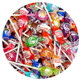 THE HAMPTON CANDY COMPANY bolsa frontal mostrando paletas a granel y variedad