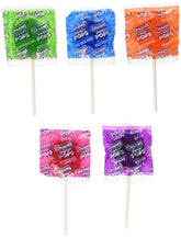 Charms empaque frontal mostrando 48 paletas y variedad de sabores, ideal para eventos