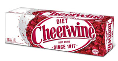 Archway Cheerwine lata frontal mostrando etiqueta y cereza, sabor auténtico sin azúcar