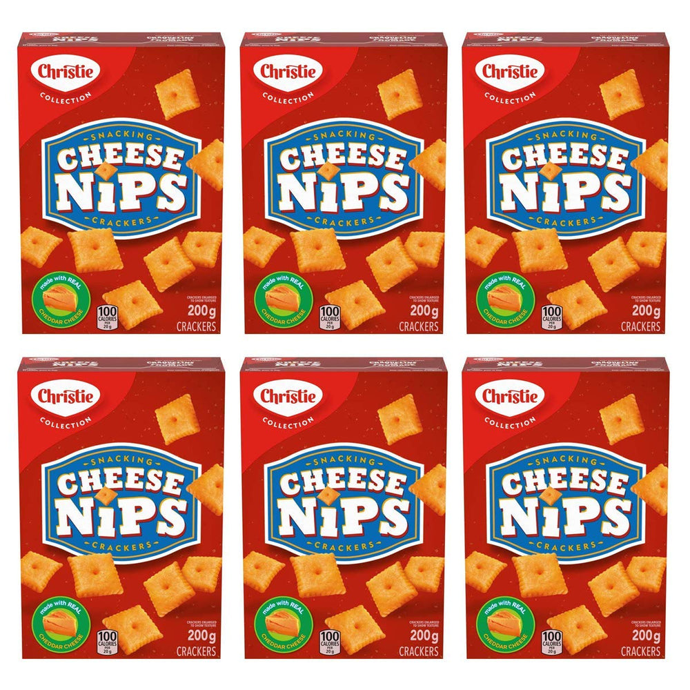 Cheese Nips caja frontal mostrando el diseño y beneficio de sabor intenso