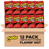 Cheetos caja frontal con diseño Flamin' Hot mostrando el pack de 5.6oz