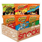 Cheetos empaque frontal mostrando variedad para compartir