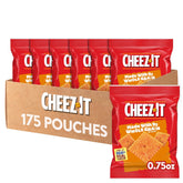 Cheez-It empaque frontal mostrando 175 bolsitas y ventaja de almacenamiento