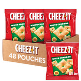 Cheez-It empaque frontal mostrando 48 bolsitas y ventaja de porciones